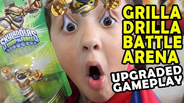 Skylanders Swap Force: Grilla Drilla - Solo Battle Mode - Chomp Chomp Chompies (Gameplay + Unboxing)