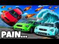 Escaping a Flood During a Meteorite Apocalypse! (BeamNG Drive)