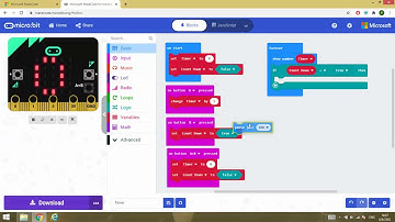 เขียนโค้ดไมโครบิต เรื่องนาฬิกาจับเวลา