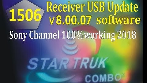 1506 Code Startruk combo2 Powervu Keys Sony Network 100% Working Software link 2018