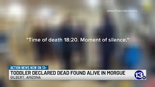Toddler found alive in morgue after being declared dead
