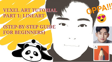 Vexel art tutorial | part 1: Lineart | Step-by-step guide for beginners | [ ADSB ] | San Check