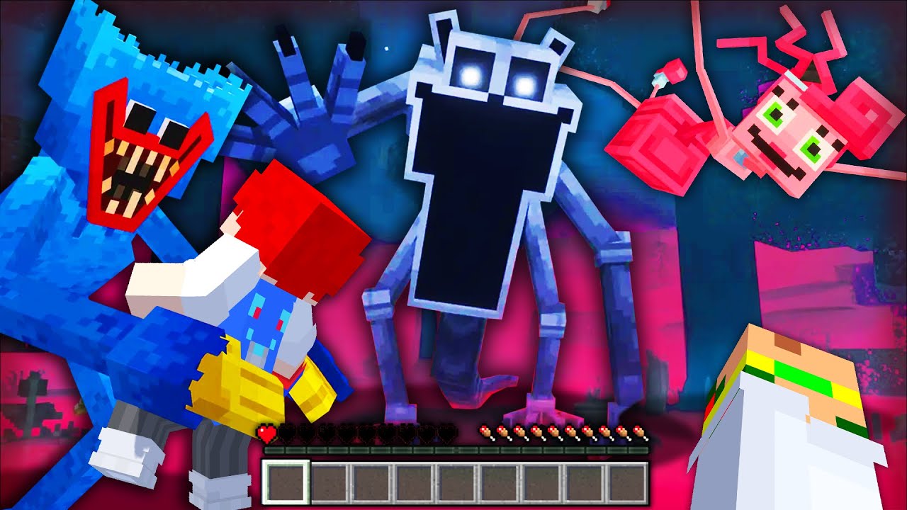 ハギーワギーがいる世界でサバイバル！人喰いおもちゃのがいるマインクラフト😱『Poppy Play Time』【まいくら・Minecraft】よろずや🍭