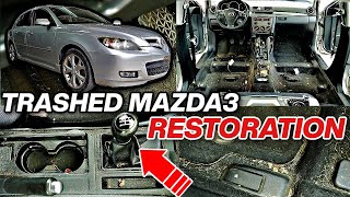 Car Detailing A Trashed Mazda 3 Hatchback | Auto Cleaning Restoration Quick Fix