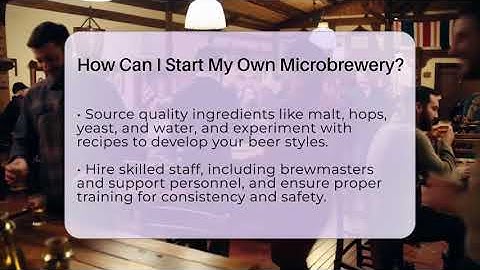How Can I Start My Own Microbrewery? - The Pint Guy