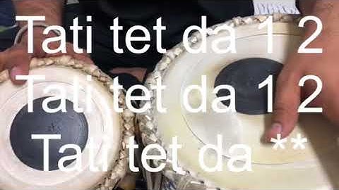 How to learn tabla taal dadra very usefully video lesson #28 by Harpreet singh