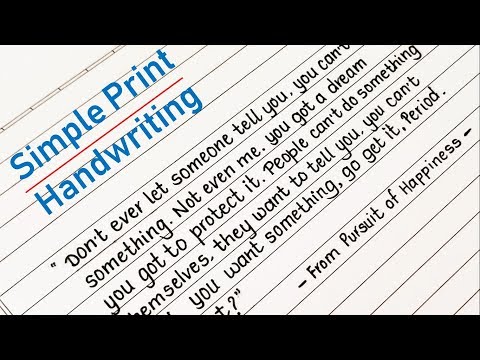 Simple English handwriting styles | Best English Print Handwriting #11