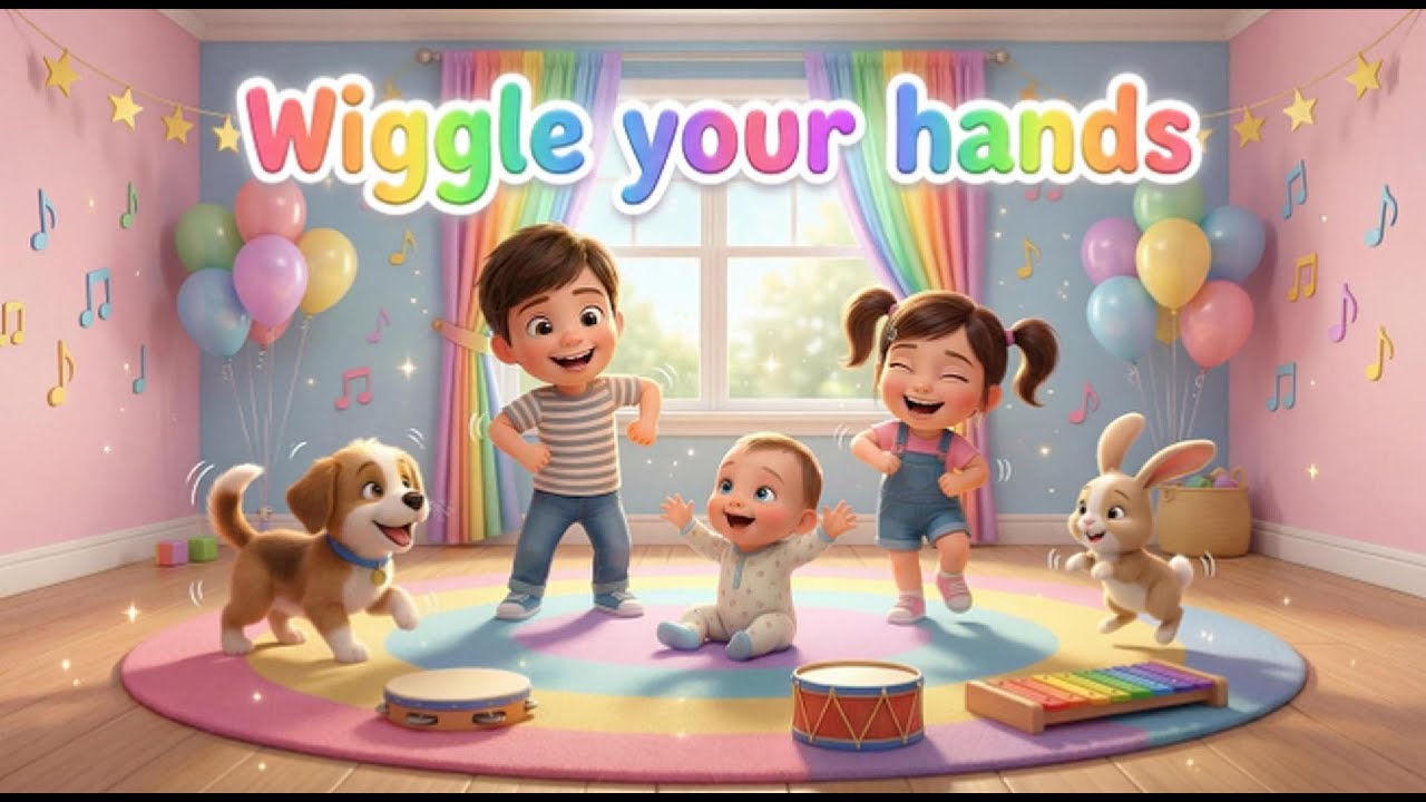 👐 Wiggle Your Hands | Fun Action & Movement Song for Kids | Tune Town 🎵