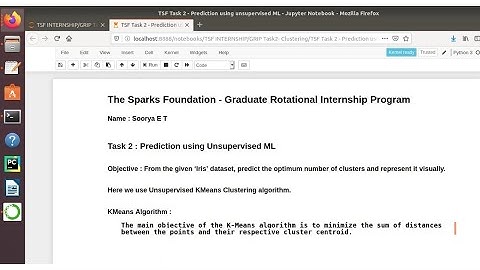 The Sparks Foundation Internship  - Task 2