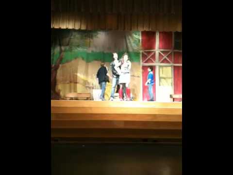 Connor sings solo in Footloose