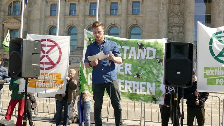 Joshi von Ende Gelände  Rebellion gegen das Aussterben in Berlin 15.4.19