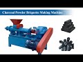 Charcoal Powder Briquette Extruder Machine with Cutter, Coal Briquette Press Machine