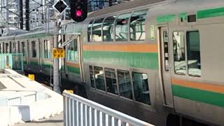 E231系1000番台ヤマU-589編成+ヤマU4編成横浜駅高速入線