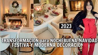 IDEAS ELEGANTES ( SIN GASTAR MUCHO ) para DECORAR! En NOCHEBUENA…. y NAVIDAD! ✨ Christmas Home Tour