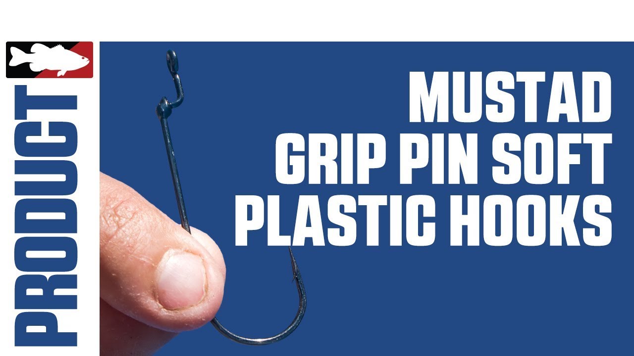 Mustad Grip Pin Soft Plastic Hook with Brandon Lester 