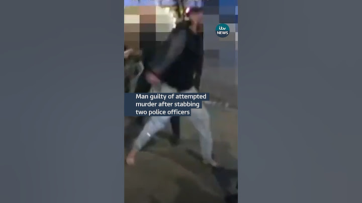 A knifeman who stabbed police officers has been convicted of attempted murder #itvnews #london