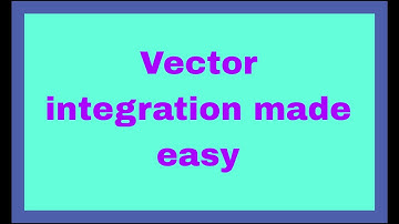 Vector integration made easy#maths #education