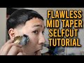 Flawless Mid Taper Selfcut Tutorial WITHOUT 0.5 Guard | Wave Selfcut