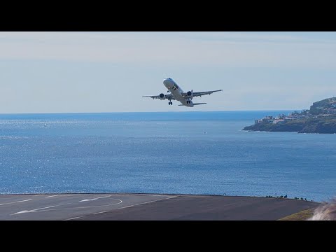 WINDSHEAR GO AROUND TAP A321 at Madeira Airport