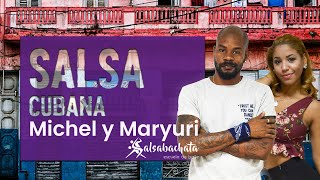 Salsa Cubana con Michel y Maryuri - Aprender a Bailar - Salsabachata Escuela de Baile