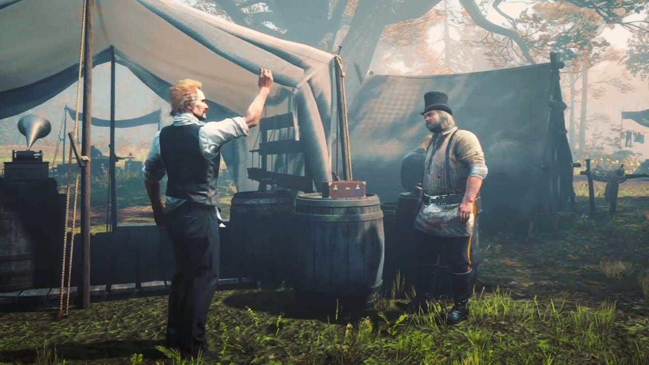 RDR2: Reverend Swanson Stealing Money in Camp - YouTube