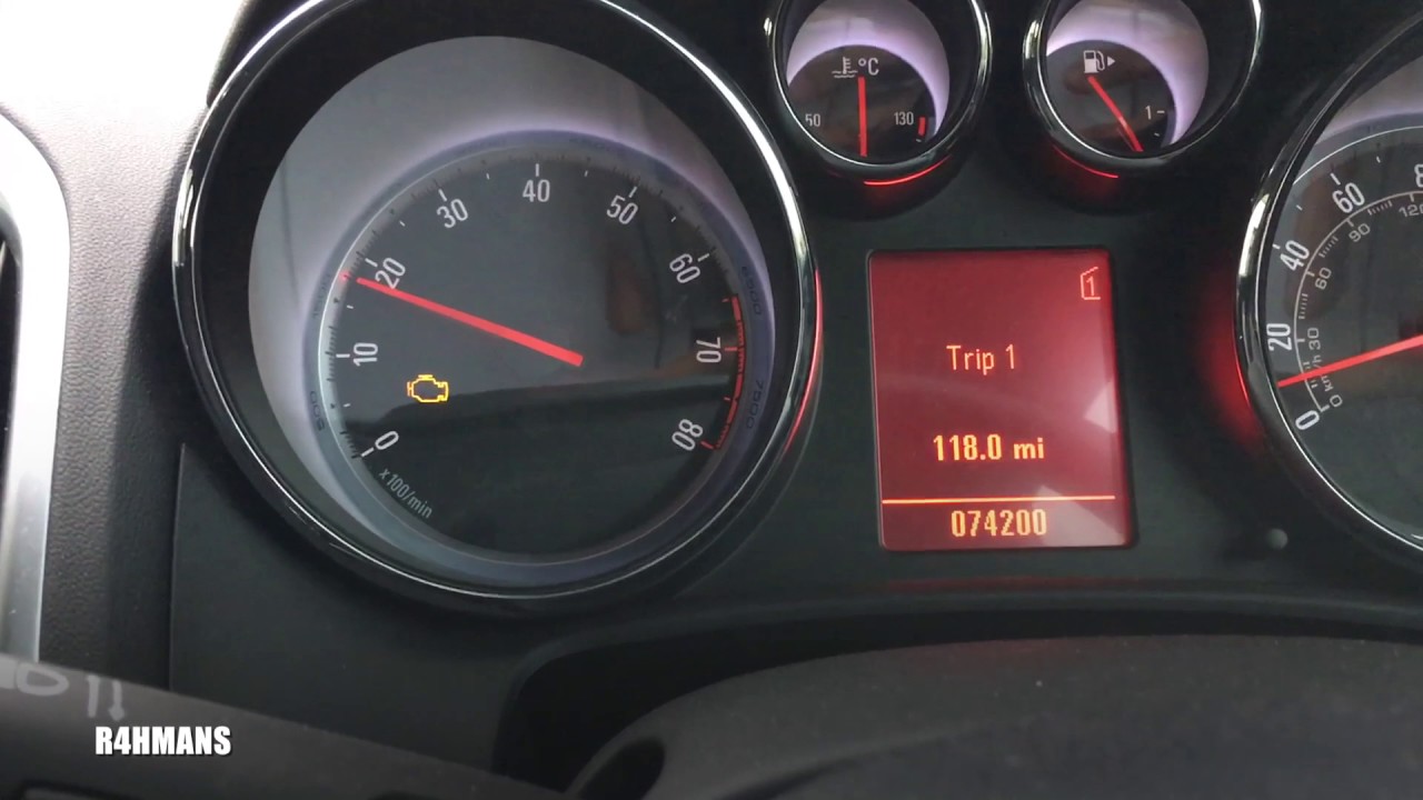 Astra Warning Lights 4 - YouTube