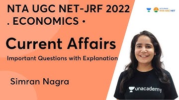 Current Affair: Important Question with Explanation | Economic | NTA UGC NET-JRF 2022 | Simran Nagra
