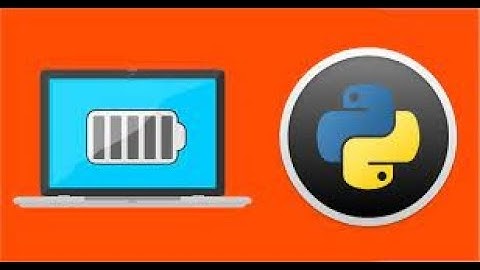 Battery Charging Notification in Python