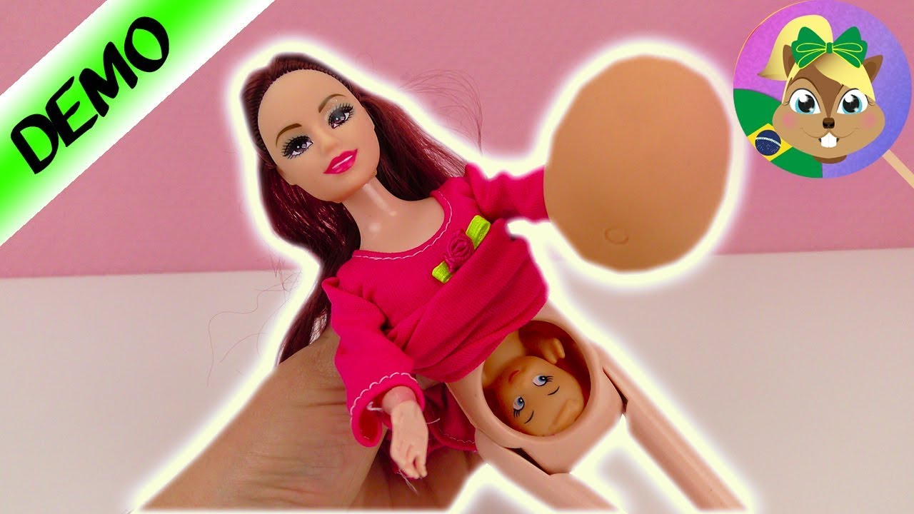 Barbie grávida passa mal no parque! Será que vai nascer? Histórias para  meninas em português 