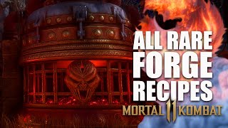 Mortal Kombat 11 - All Rare Forge Recipes (Gear)