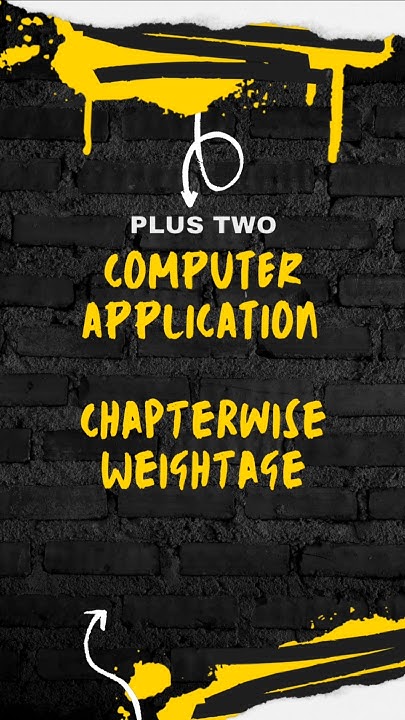 👉🔥 Plus two computer application humanities chapter wise weightage # ...