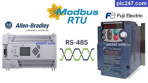 MicroLogix 1400 "Modbus RTU" FUJI Frenic Tutorial