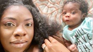 VLOG: A Day In the Life with Newborn, Self Care, Affectionate Newborn, Cooking & More