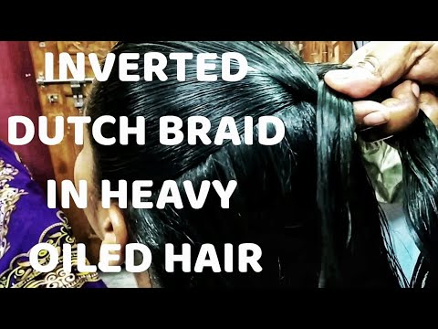 sleek-tight-high-inverted-dutch-braid-in-heavy-oiled-hair-l-french-plait-l-ulthi-sagar-choti-l-tel