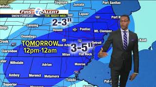 Metro Detroit Forecast: Winter storm watch Tuesday night and Wednesday
