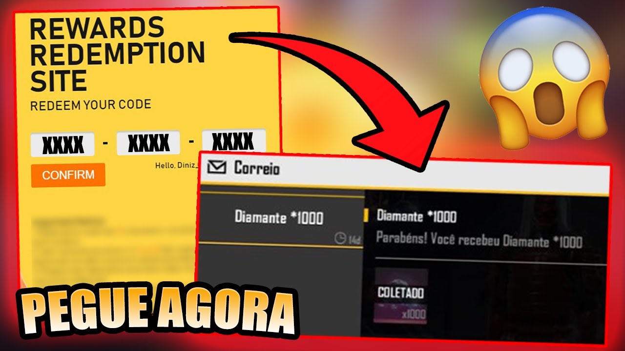 COMO GANHAR DIAMANTES DE GRAÇA NO FREE FIRE EM 2020!! ATIVANDO CÓDIGOS!! 