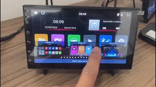 CENTRAL MULTIMIDIA ULTRON PLAY ANDROID 12 - UPPERTECH - CARPLAY E ANDROID AUTO
