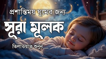 প্রশান্তিময় ঘুমের জন্য শুনুন সূরা মূলক শুনুন (سورة الملك) | SURAH MULK quran for sleep
