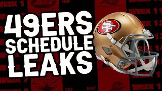 49ers schedule release PREVIEW - leaks and rumors