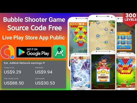 Admob Bubble Shooter Game App Code Free।। bubble shooter game source code free