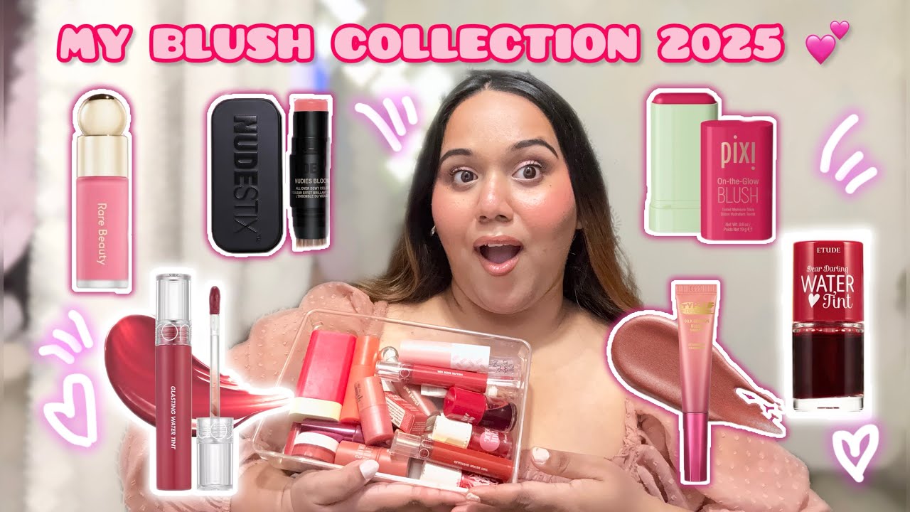 My BLUSH Collection 2025- Swatches & Reviews 💞Liquid, Cream, Powder Blush, Tints | Pranjali Bose.