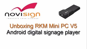 RKM Mini PC V5 unboxing - Android player for digital signage