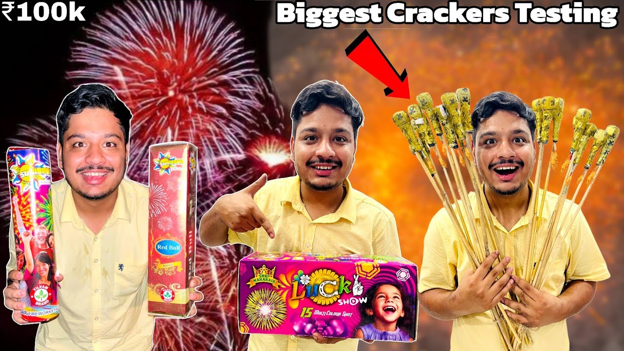 Diwali Biggest Crackers Stash Testing 2024*(Multishot,Rocket,Anaar) 🔥