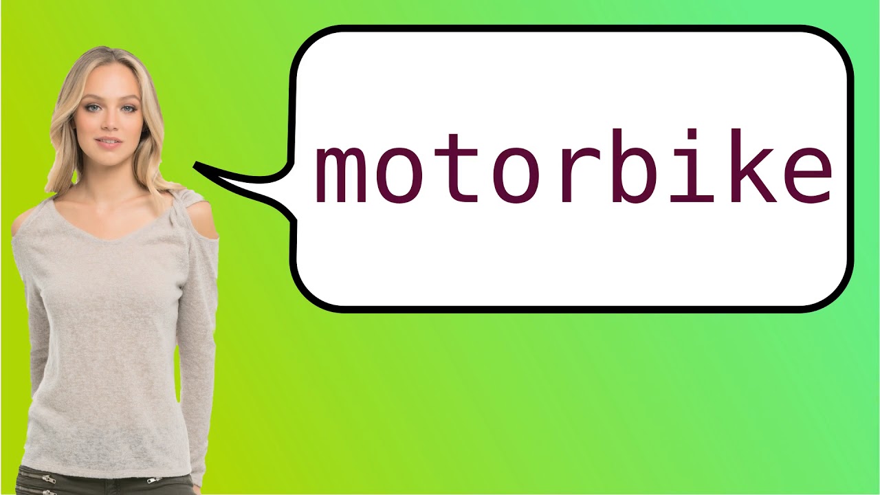 Como dizer 'motocicleta' em ingles? - YouTube