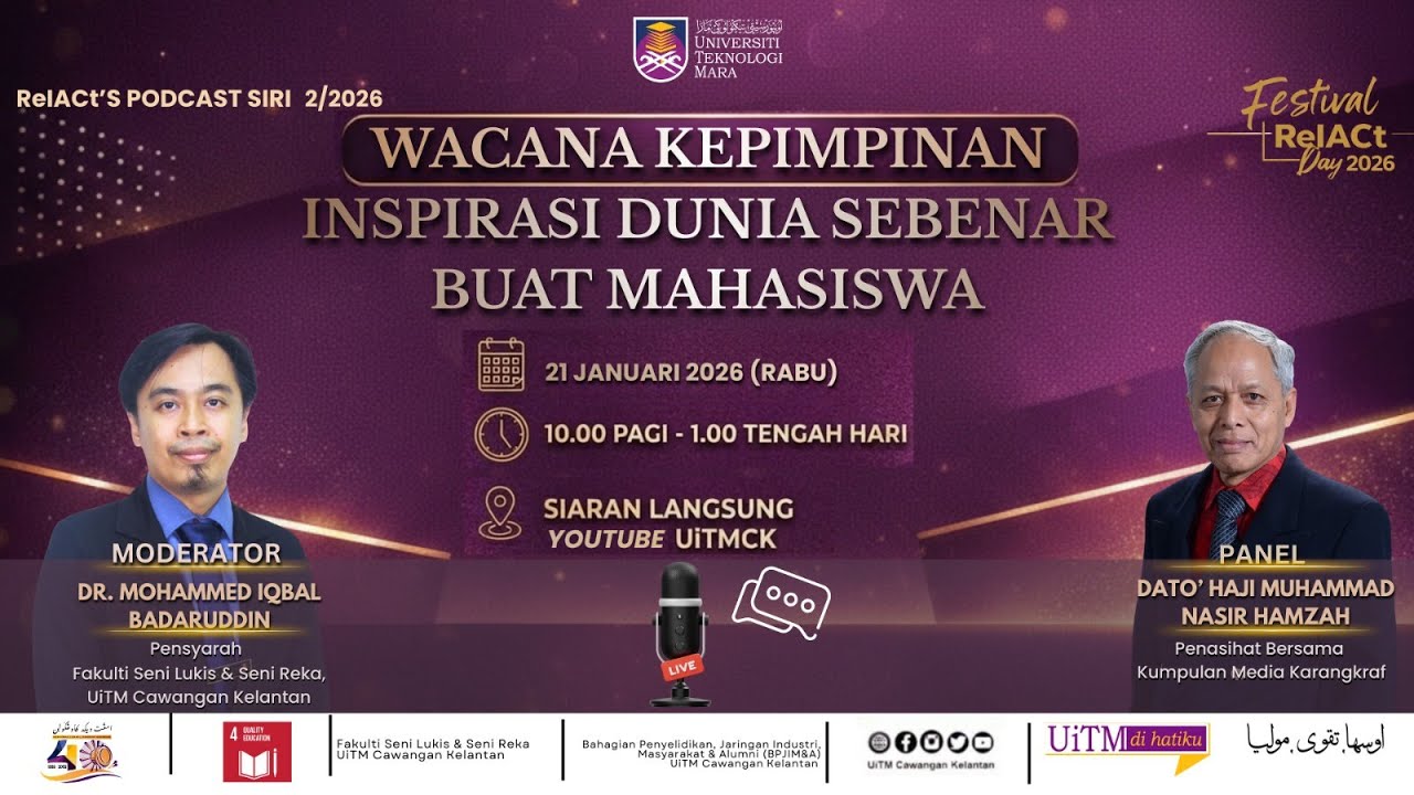 Wacana Kepimpinan: Inspirasi Dunia Sebenar Buat Mahasiswa