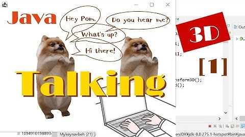 Java 3D: How to Talk to Dancing Pom in English from the Keyboard (with Source Code)