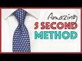 How to Tie a Tie - Amazing 5 Second Method (Super Easy Trick)