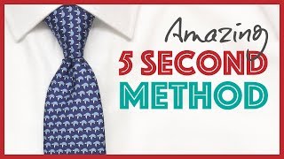 How to Tie a Tie  Amazing 5 Second Method (Super Easy Trick)