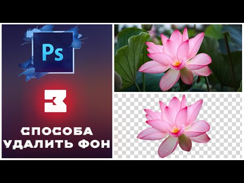 Видео: Photoshop -  3 способа УДАЛИТЬ фон