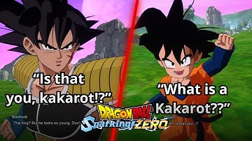 Bardock vs Goten Interactions and Combat - Dragon Ball Sparking Zero